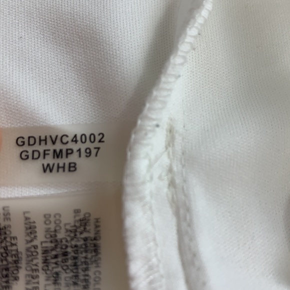 Guess Sheath Dress, Lace Edged, Faux Wrap, Body Con - White/Black, Size 10 - Picture 6 of 9